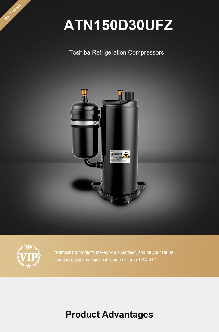 Toshiba Compressor ATN150D30UFZ, technical parameters pdf, structure diagram